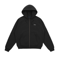 DIME CLASSIC LOGO ZIP HOODIE PIRATE BLACK