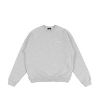 DIME CLASSIC LOGO CREWNECK HEATHER GREY