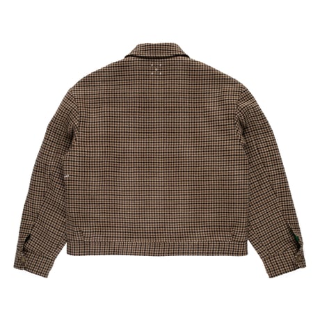 POP TRADING COMPANY HARRINGTON JACKET HOUNDSTOOTH