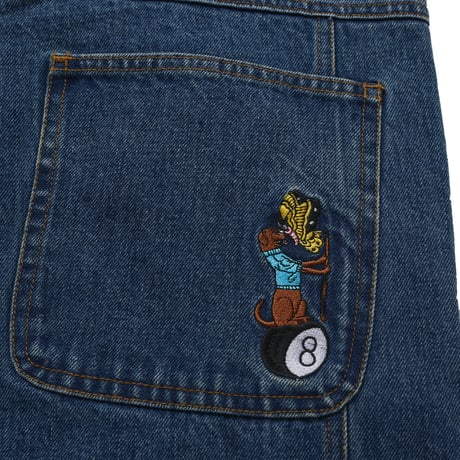 HELAS ZIGZAGGER JEANS PANTS WASHED INDIGO