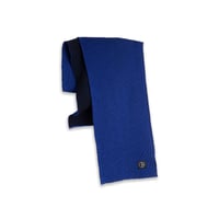 POLAR LINES MERINO SCARF EGYPTIAN BLUE / BLACK