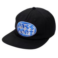 PASSPORT ROUNDED WORKERS CAP BLACK