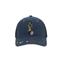 HELAS POOLDOG DENIM CAP WASHED INDIGO