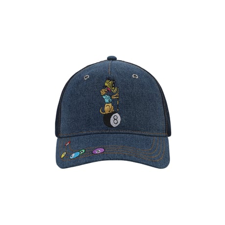 HELAS POOLDOG DENIM CAP WASHED INDIGO