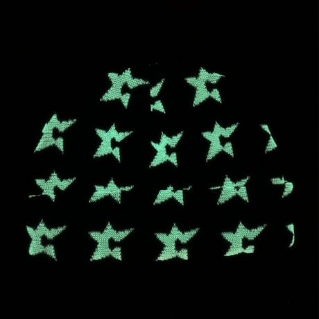 CARPET COMPANY C-STAR GLOW IN THE DARK BEANIE BLACK