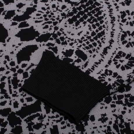 GX1000 JACQUARD KNIT SWEATER LACED GREY