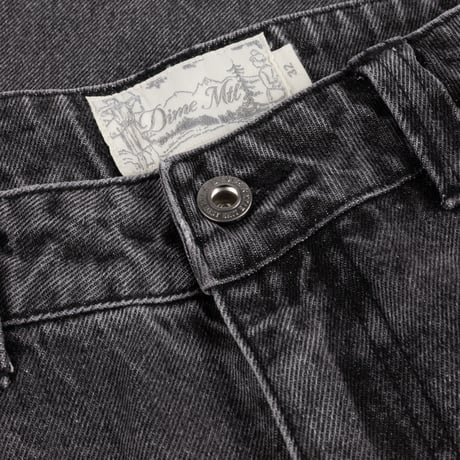 DIME RELAXED DENIM PANTS FADED BLACK
