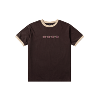 DIME SPACE RINGER TEE BROWN