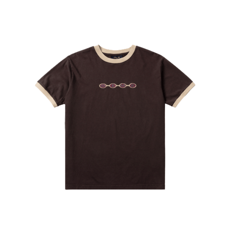 DIME SPACE RINGER TEE BROWN