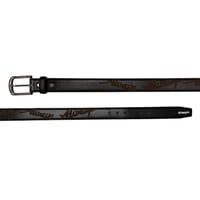 ALWAYS LAZERPRINT COWHIDE BELT BLACK / GREEN