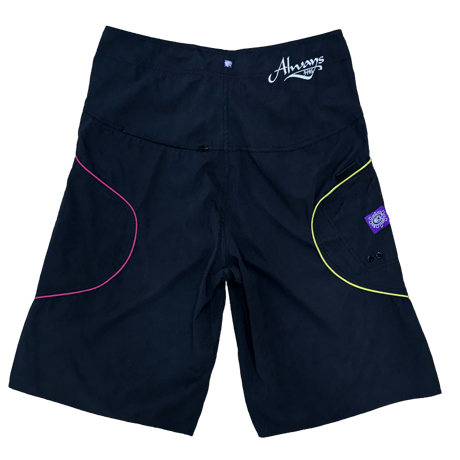 ALWAYS A.I WRAPPED BOARDSHORTS BLACK/YELLOW/FUCHSIA
