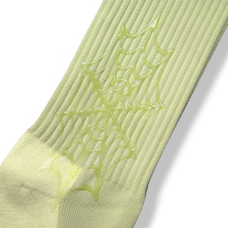 STINGWATER GROE TEC SPIDERWEB SOCKS LIME / SALT