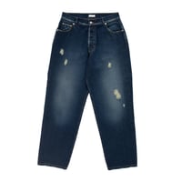POP TRADING COMPANY DRS DENIM PANTS DISTRSSED DENIM