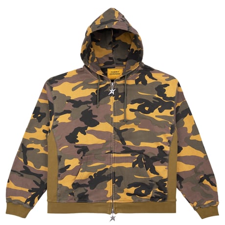 CARPET COMPANY C-STAR DOUBLE ZIP HOODIE CAMO