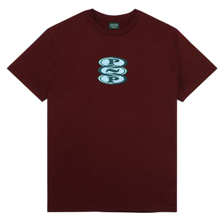 PASSPORT HOOPS ORAGANIC TEE MAROON