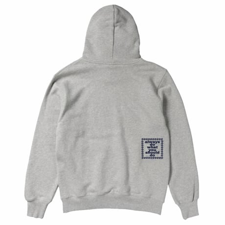 ALWAYS FLOWER TRAIL HOODIE GREY