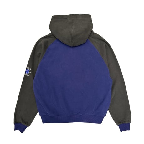 ALWAYS JERSEY RAGLAN ZIP UP HOODIE NAVY