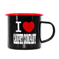 CARPET COMPANY HEART MUG BLACK