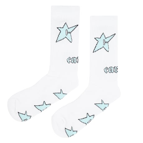 CARPET COMPANY C-STAR GLOW IN THE DARK SOCK WHITE
