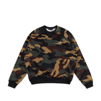 DIME CLASSIC LOGO CREWNECK DARK CAMO