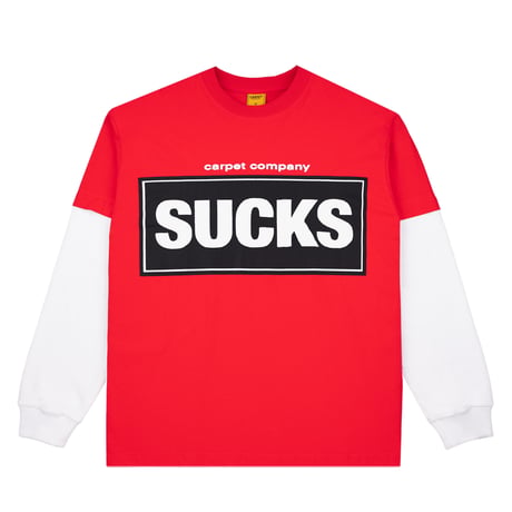 CARPET COMPANY SUCKS TEE LONGSLEEVE RED