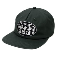 PASSPORT ROUNDED WORKERS CAP SEAWEED GREEN