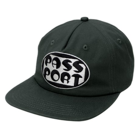 PASSPORT ROUNDED WORKERS CAP SEAWEED GREEN