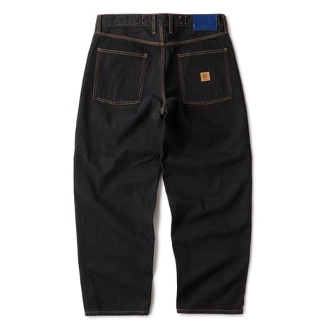 HELLRAZOR BAGGIE DENIM PANTS ONE WASH BLACK
