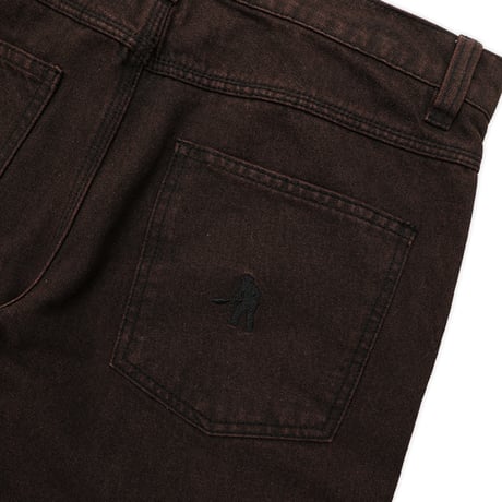 PASSPORT WORKERS CLUB BOOTCUT JEAN WASHED BROWN