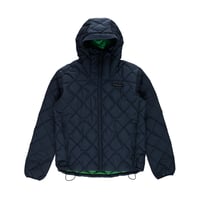 POP TRADING COMPANY QUILTED JACKET NAVY