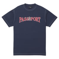 PASSPORT OFFICIAL CONTRAST TEE WASHED NAVY