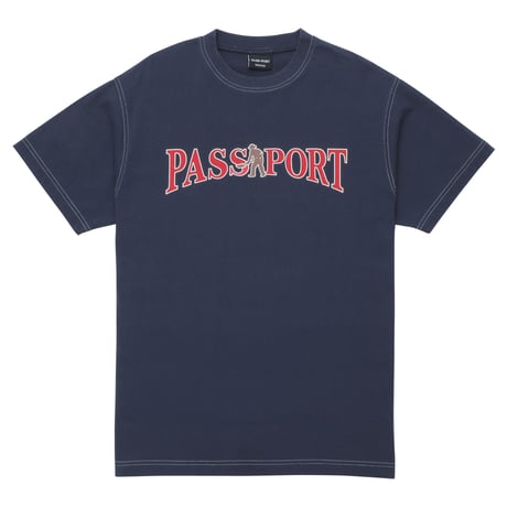 PASSPORT OFFICIAL CONTRAST TEE WASHED NAVY
