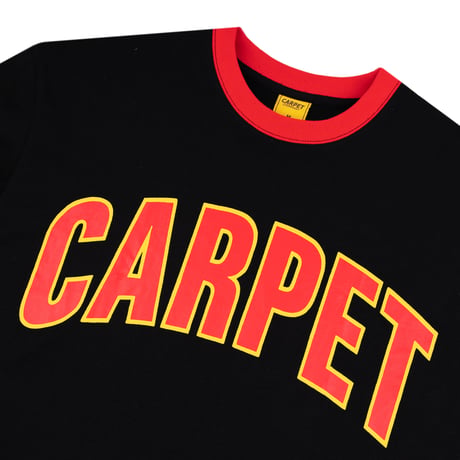 CARPET COMPANY VARSITY RINGER TEE BLACK
