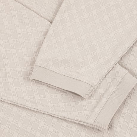 DIME JACQUARD LS POLO BEIGE