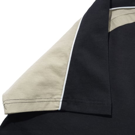 CASH ONLY TRACK PANEL TEE BLACK/COVE
