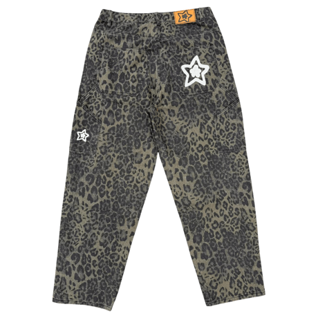 STARTEAM OLIVE LEOPARD STAR JEANS