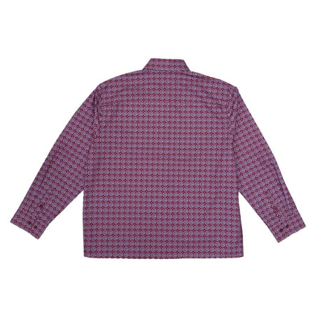 ALWAYS POLK@DOT L/S BUSINESS SHIRT CRIMSON / PERIWINKLE