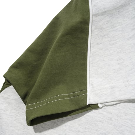 CASH ONLY TRACK PANEL TEE ASH/ARMY
