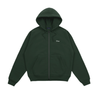DIME CLASSIC LOGO ZIP HOODIE MOUNTAIN GREEN