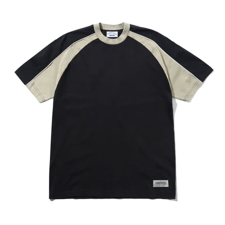 CASH ONLY TRACK PANEL TEE BLACK/COVE