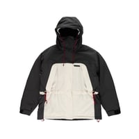 POP TRADING COMPANY WINTER JACKET OFF WHITE / CHARCOAL