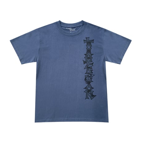 TIMESCAN VERTICLE FLOW TEE STONE NAVY