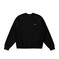 DIME REVERSED FRENCH TERRY CREWNECK BLACK