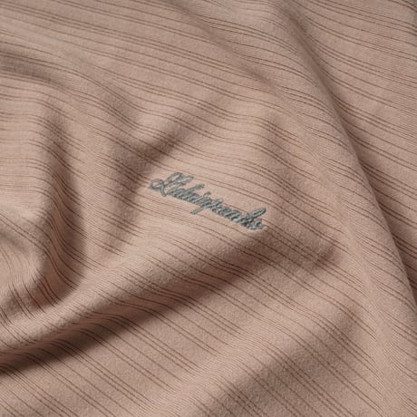 LIDAIRPEAKS STRIPED EMBOSS TEE ROSE