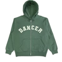 DANCER VARSITTY ZIP HOODIE GREEN