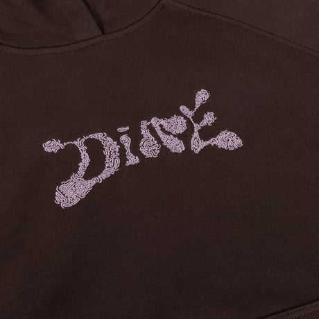 DIME FINGER PRINT HOODIE DARK BROWN
