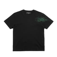 YARDSALE FLOCK TEE BLACK
