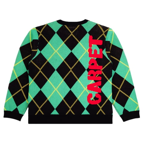 CARPET COMPANY JESTER KNIT SWEATER ARGYLE