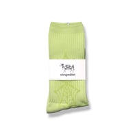 STINGWATER GROE TEC SPIDERWEB SOCKS LIME / SALT