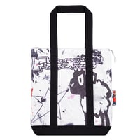 CARPET COMPANY RAG CANVAS TOTE  WHITE
